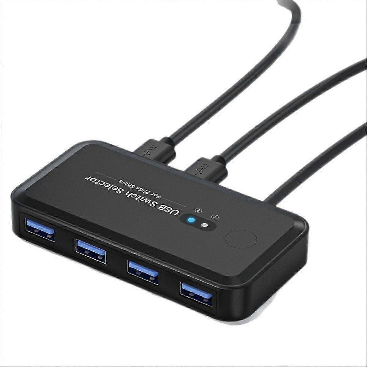 USB KVM Switch Adapter USB 3.0 Switcher 2 Input 4 Output USB Switch KVM Switcher Printer Sharer for