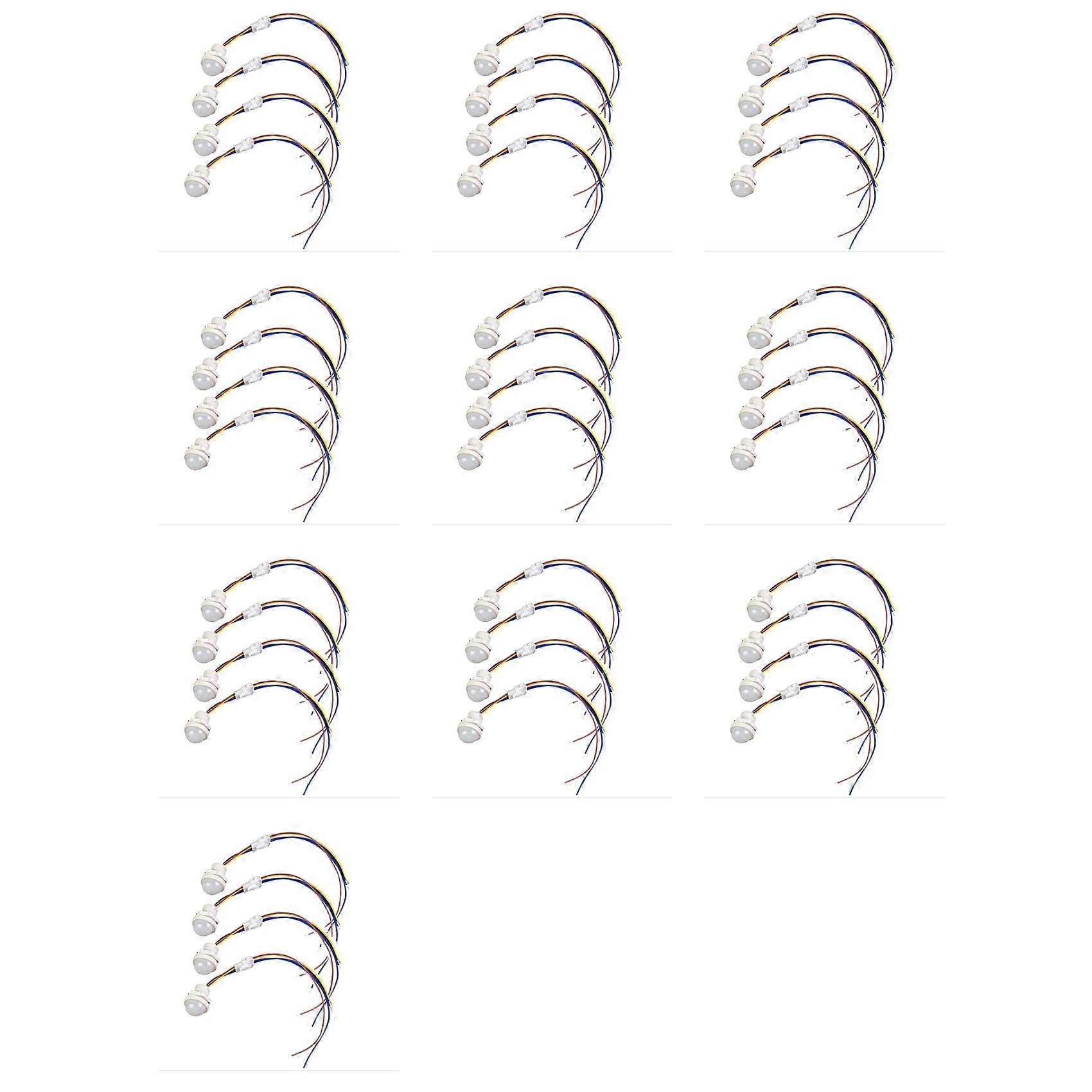 40pcs Motion Sensor Light Switch, PIR Sensor Smart Detection Switch, AC110-240V Ceiling or Wall Mount Smart Light Switch