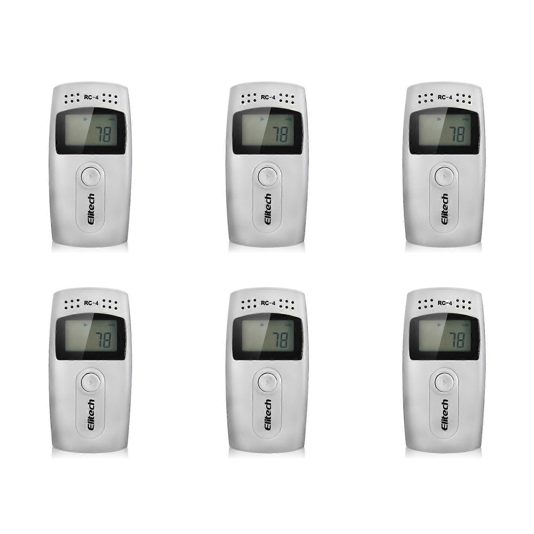 6X ELITECH RC-4 USB Temperature Data Logger Datalogger Recorder External Sensor 16000 Point