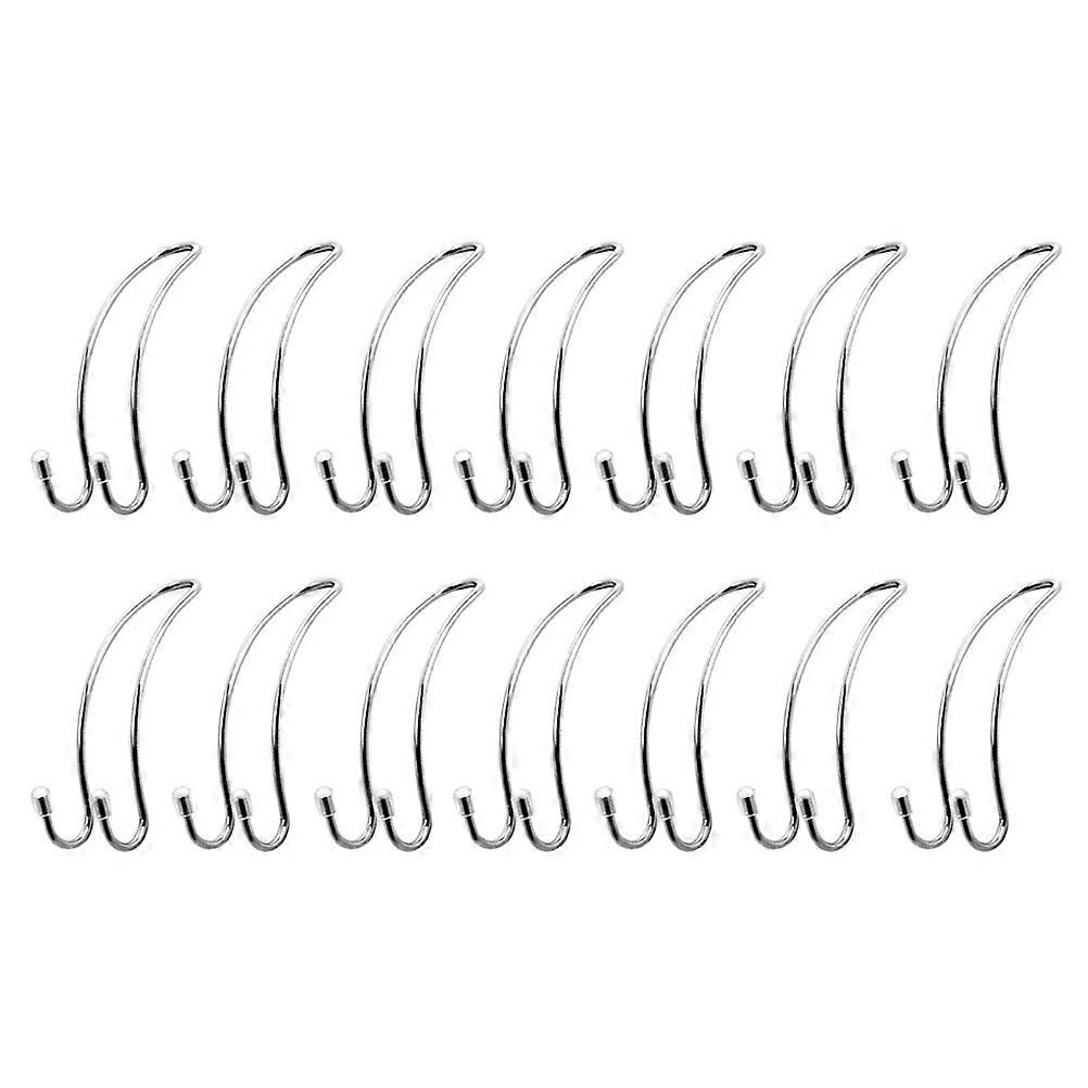 Vehicle Multi-Functional Hook Stainless Steel Car Seat Headrest Hooks 14Pcs