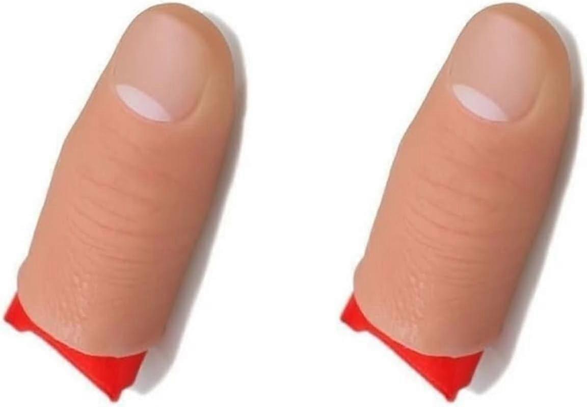 2Pcs Thumb Tip Magic Trick Set for Beginners with Quick Vanish Effect and Magicians Accessories