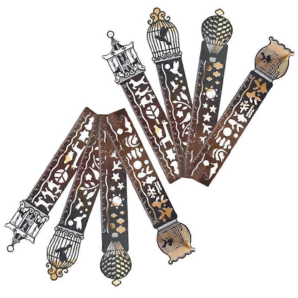Artistic Bookmarks Metal Bookmarks for Decor 8Pcs Stationery Set