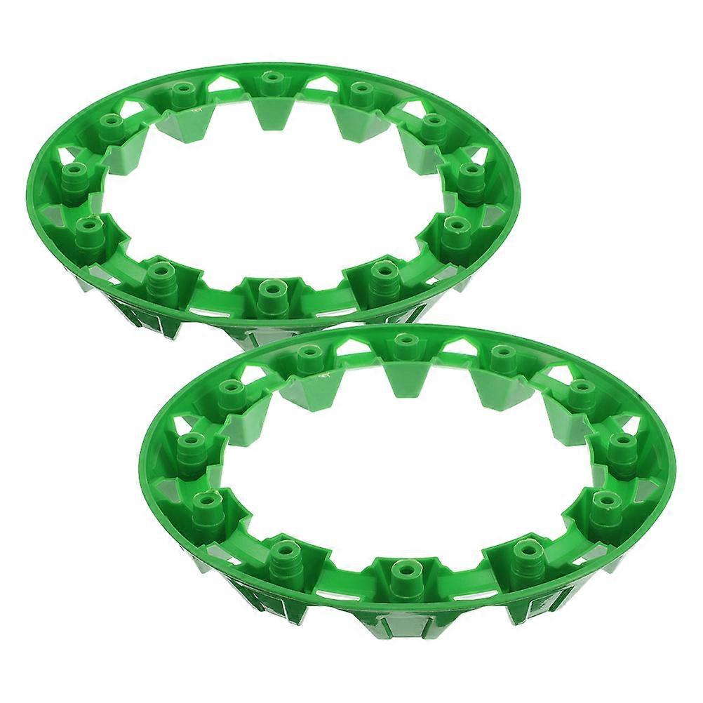 Plastic Atv Hub Covers Rim Protector for Off-Road Wheels 2Pcs Set Green
