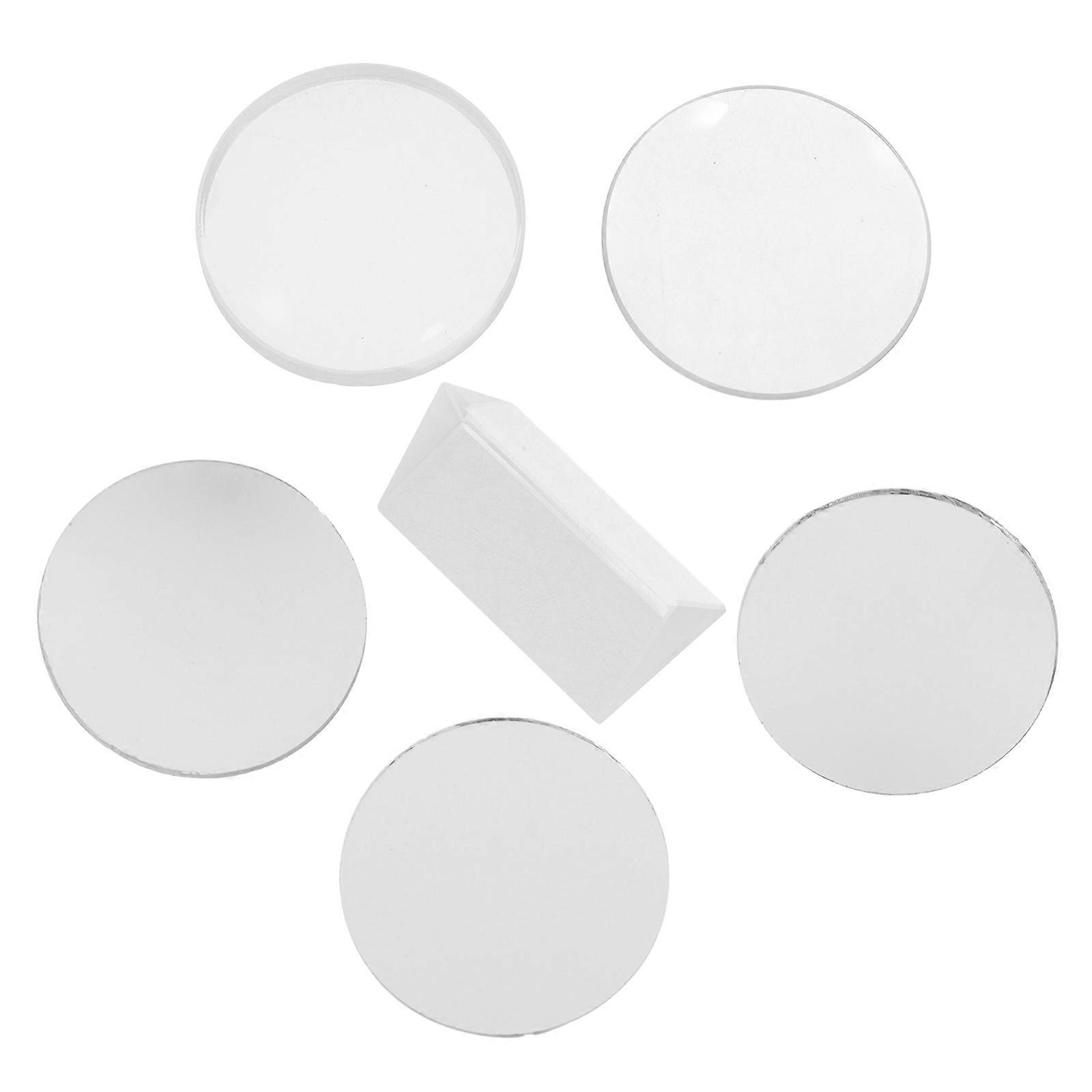 Science Experiment Supplies Optical Lens Kit for Experiment 2Sets Glass Physics Optical