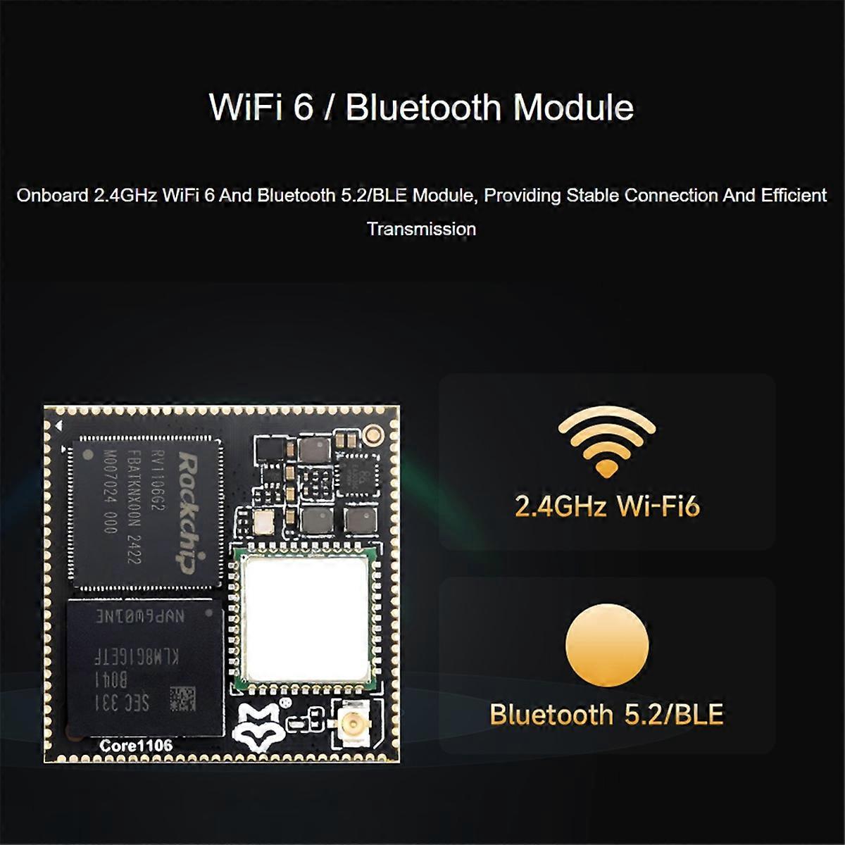  Core1106 Development RV1106 Core Board 0.5TOPS Arithmetic 8G EMMC Integrated ARM -A7/RISC-V MCU/NPU/ISP, B