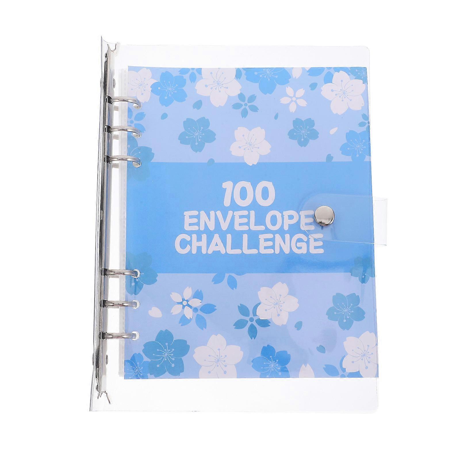 Saving Challenge Binder Loose-Leaf Budget Binder Cash Notepad 1Set for Daily Use