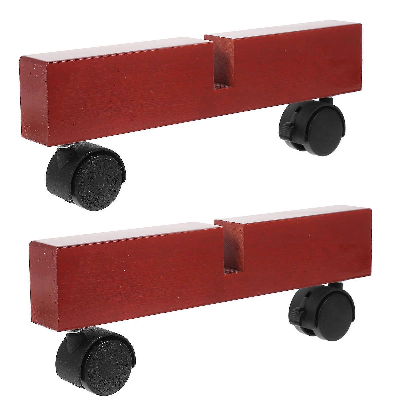 Room Divider Stand Panel Bracket for Support with 2Pcs Red Wheel Partition Screen