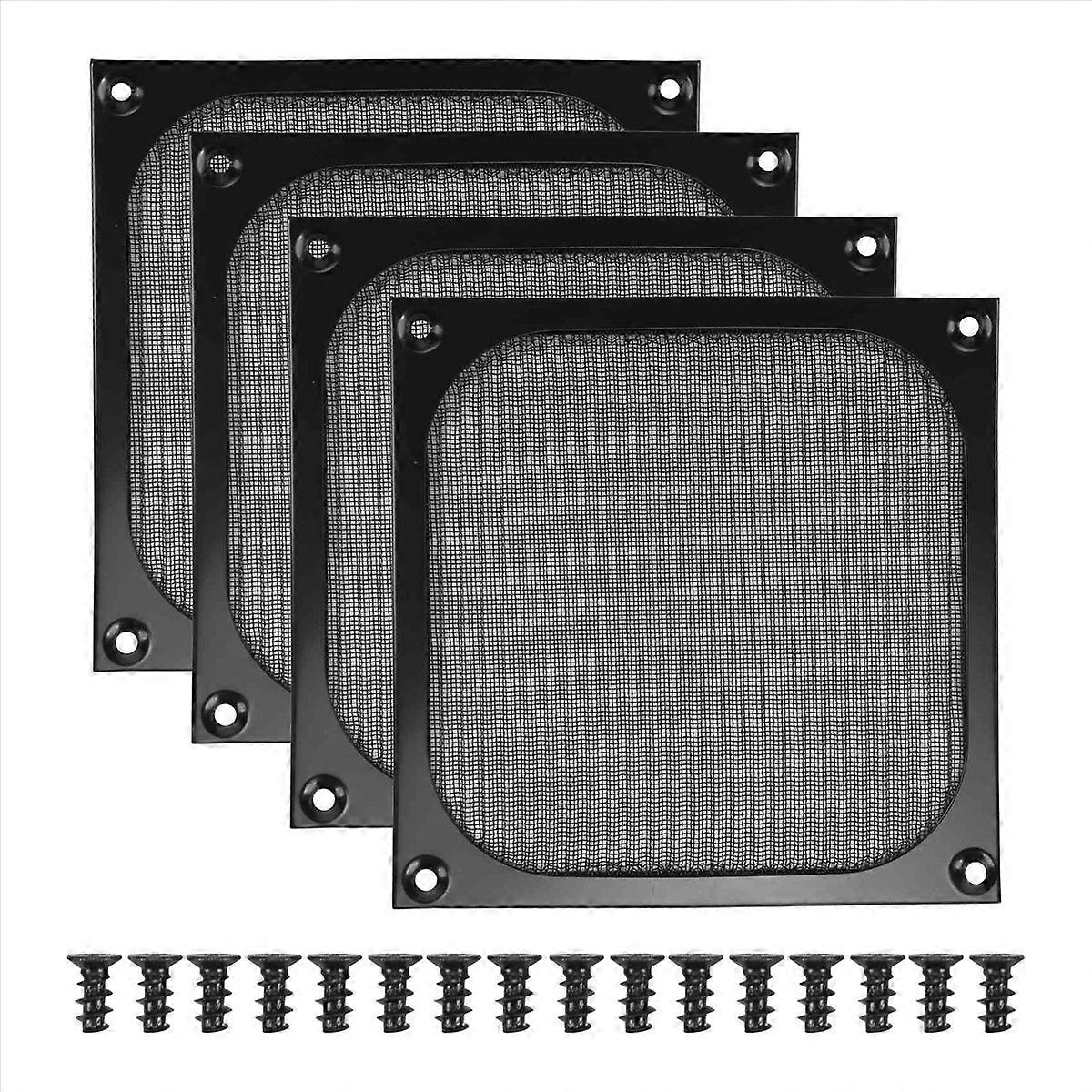 140mm Desktop Computer Case Fan Grills Case with Screws, 4 Pack