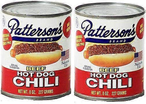 Patterson's Beef Hot Dog Chili 2-pack