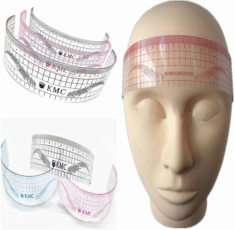 Eyebrow Mapping Ruler Set with Three Shape Options, Flexible and Reusable Brow Shaping Stencils