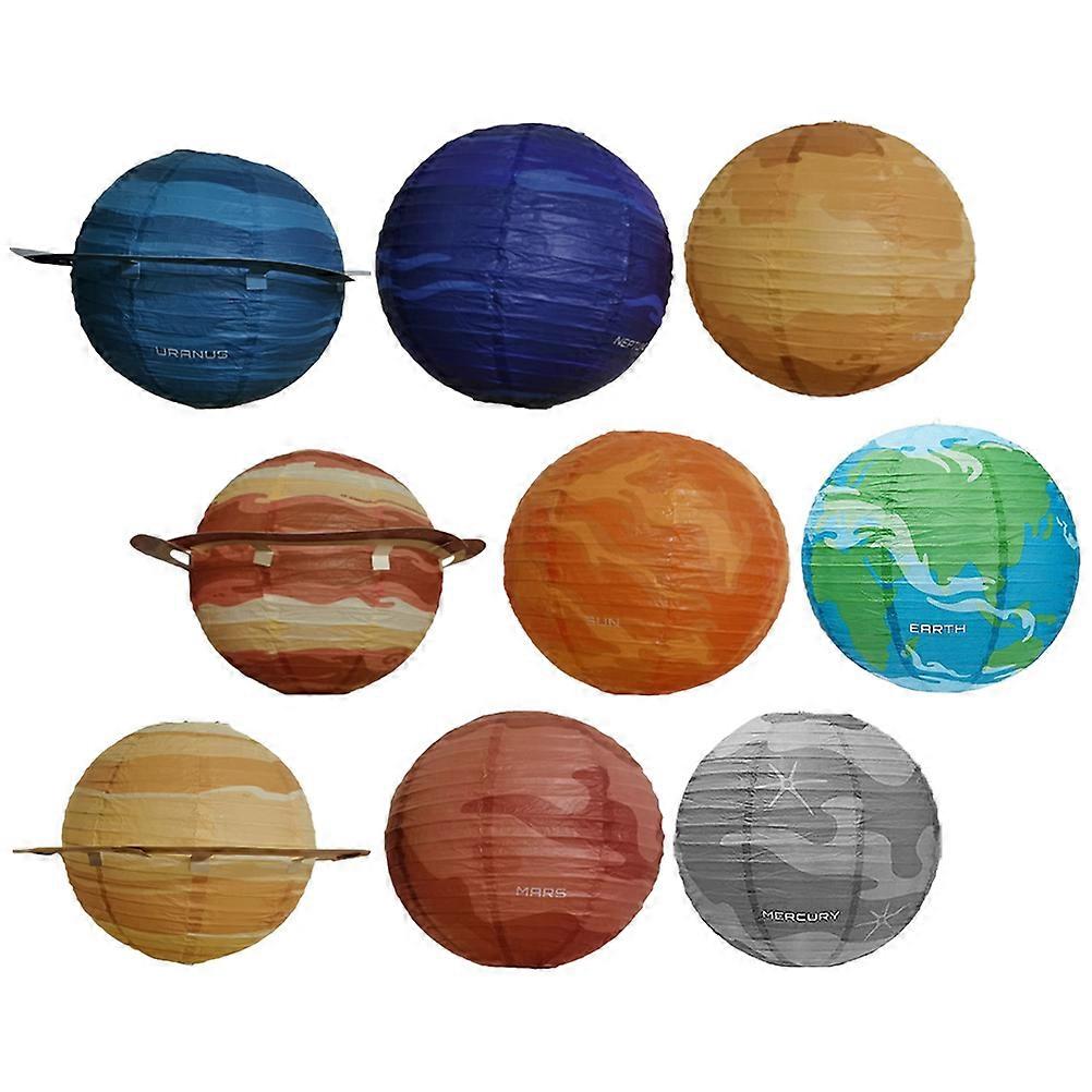 Lanterns Hanging Paper Lanterns for Decoration 9Pcs Assorted Colors