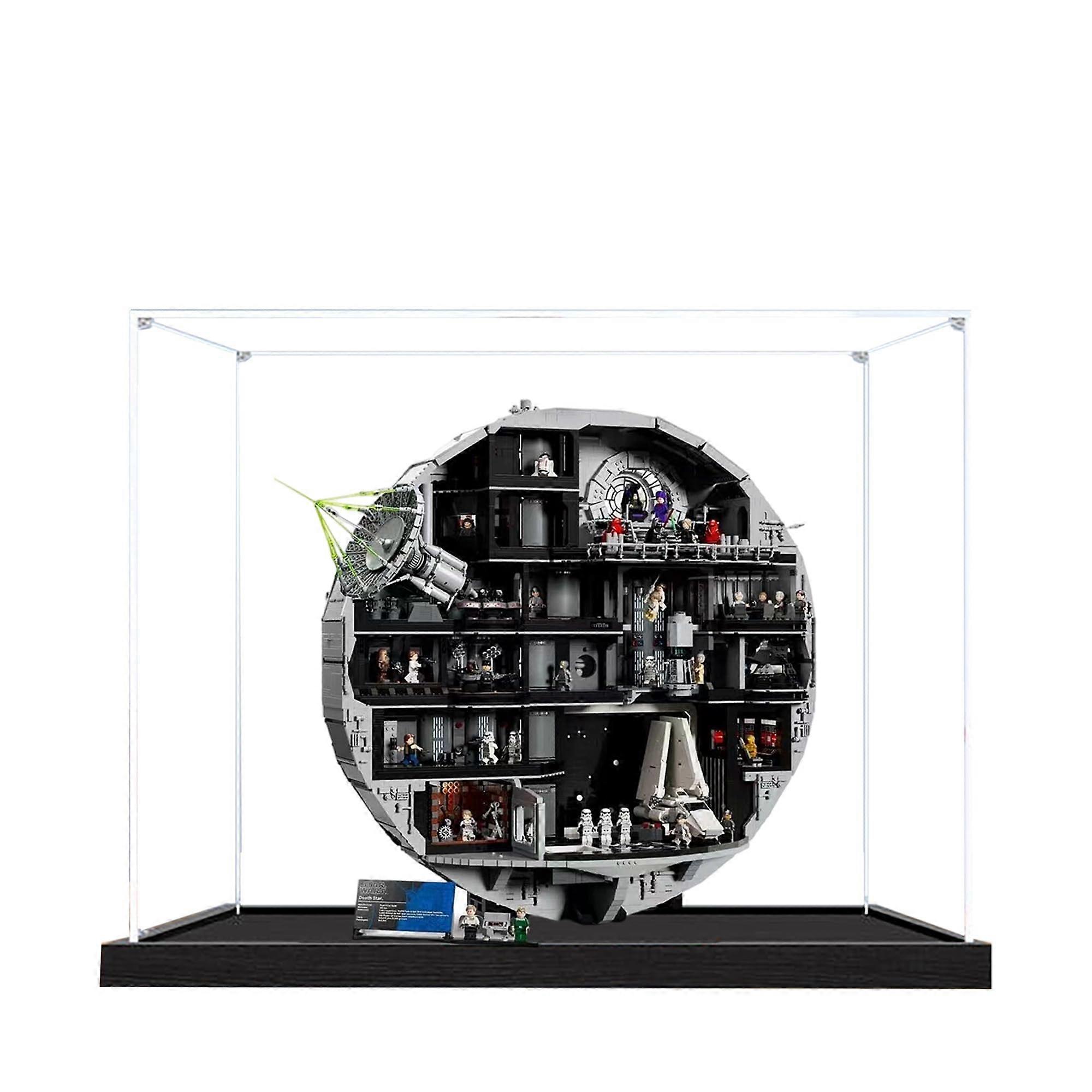 Display Case for  75419 Model, Clear Dustproof Acrylic Box with Black Base, Tool Assembly