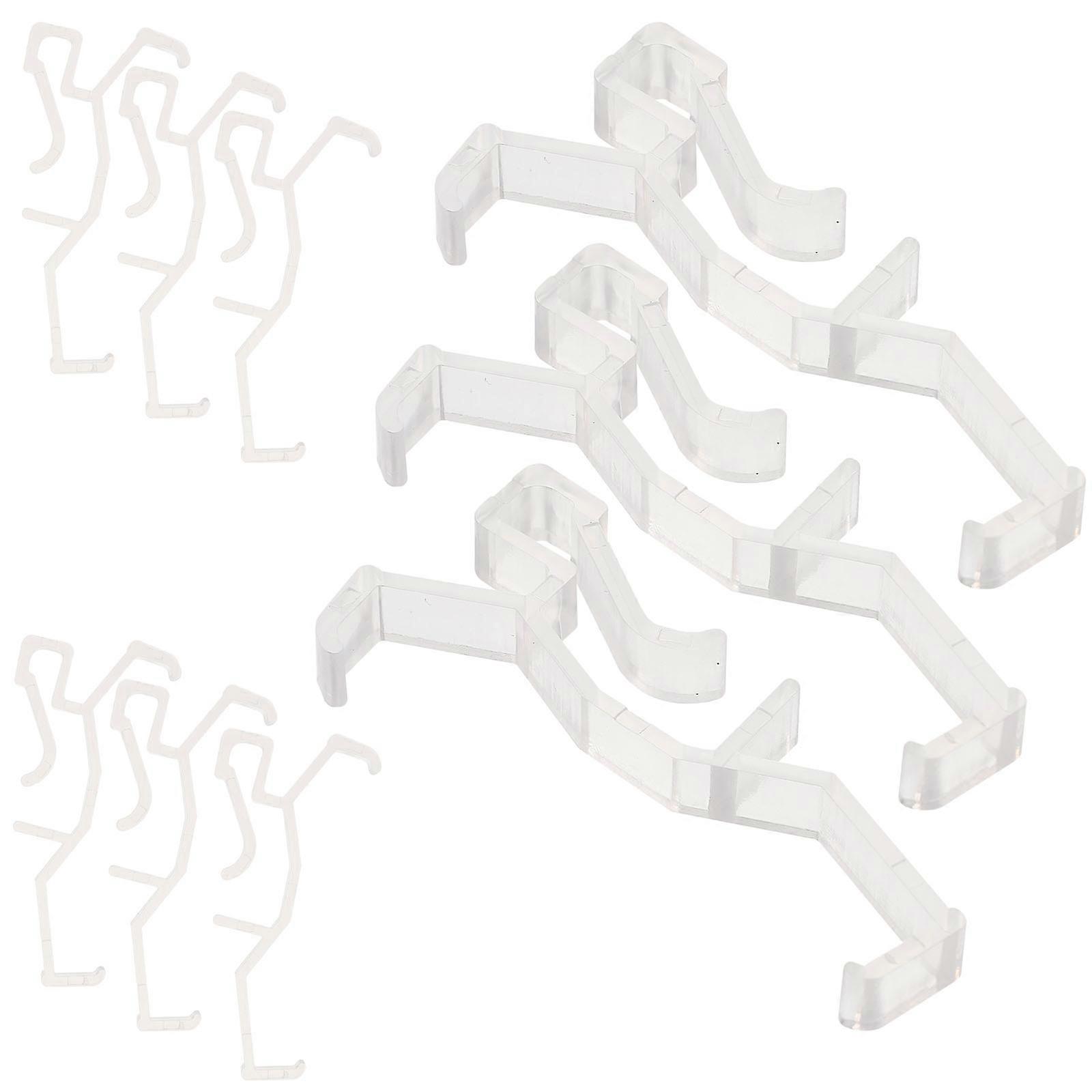 Plastic Blind Clips for Curtain Replaceable Valance Clips 40Pcs Transparent