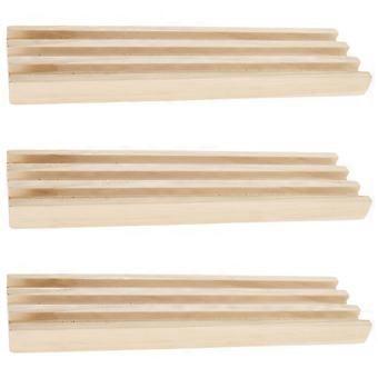 Domino Holder for Mexican Train Wooden Domino Racks for 3Pcs
