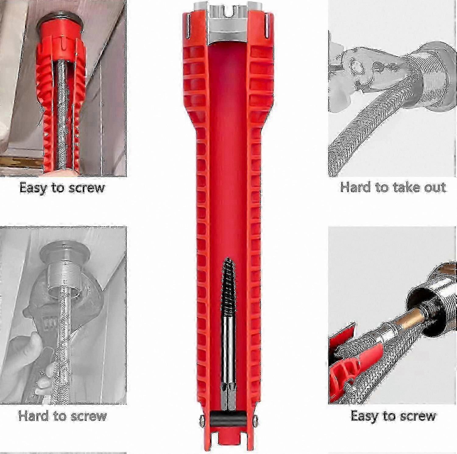 Multi-Function Faucet Wrench Tool compatible with Sink and Kitchen Plumbing Installation