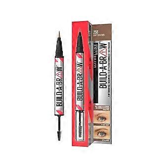 3 x Maybelline Build-A-Brow 2-i-1 øjenbrynspen - 255 Blød brun