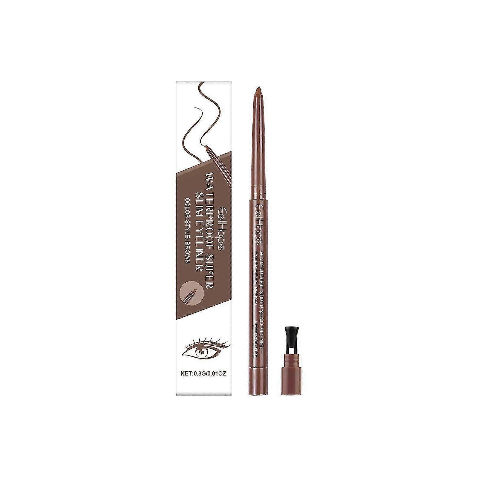 Eyeliner waterproof mat longue durée, non décolorant, application lisse avec de la vitamine E et de l’aloe vera