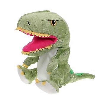 Pluszowa pacynka symulująca dinozaury dla dzieci, 1 szt., miękka, zielona lalka