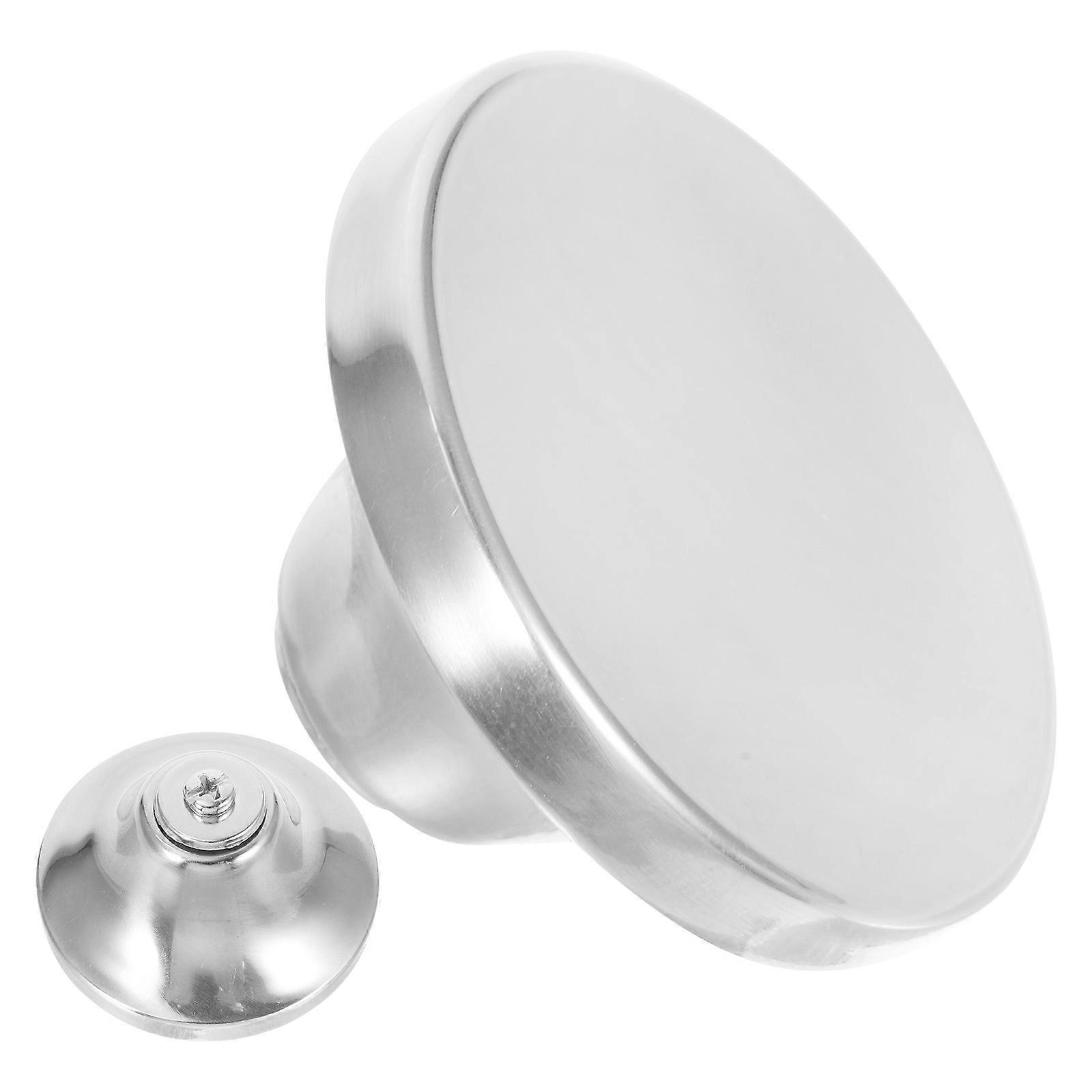 2pcs Stainless Steel Replacement Knobs Universal Pot Lid Handle Knobs for Glass Pot Cover