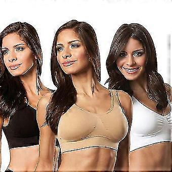 3 Pack Women Sports Bra Wirefree Yoga Bras Tank Top High Intensity Push Up