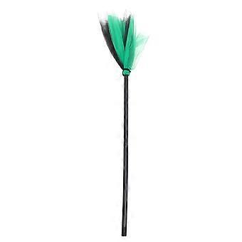 Halloween Brujas Escoba Cosplay Escoba Cosplay Escoba Escoba Bruja Prop 61X30CM Verde