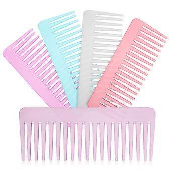 5pcs Detangler Combs Wide Combs Detangling Combs Wide Tooth Combs for Wet Hair