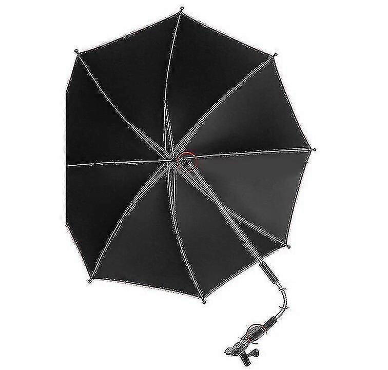 Universal 50+ Uv Sun Umbrella, Adjustable Stroller Umbrella,black