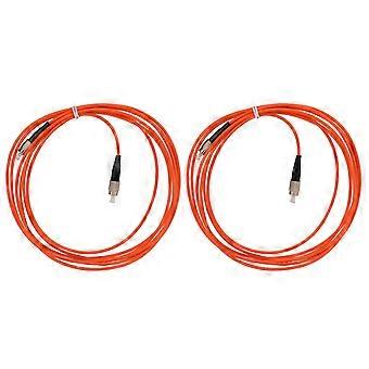 2pcs Fiber Optic Cable Low Insertion Loss Reliable Durable Convenient Pigtail Cord for Link Transmission Equipment