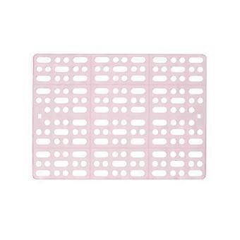 Plastic Mat for Cage 8Pcs Playpen Feet Mats with Tabs Pink