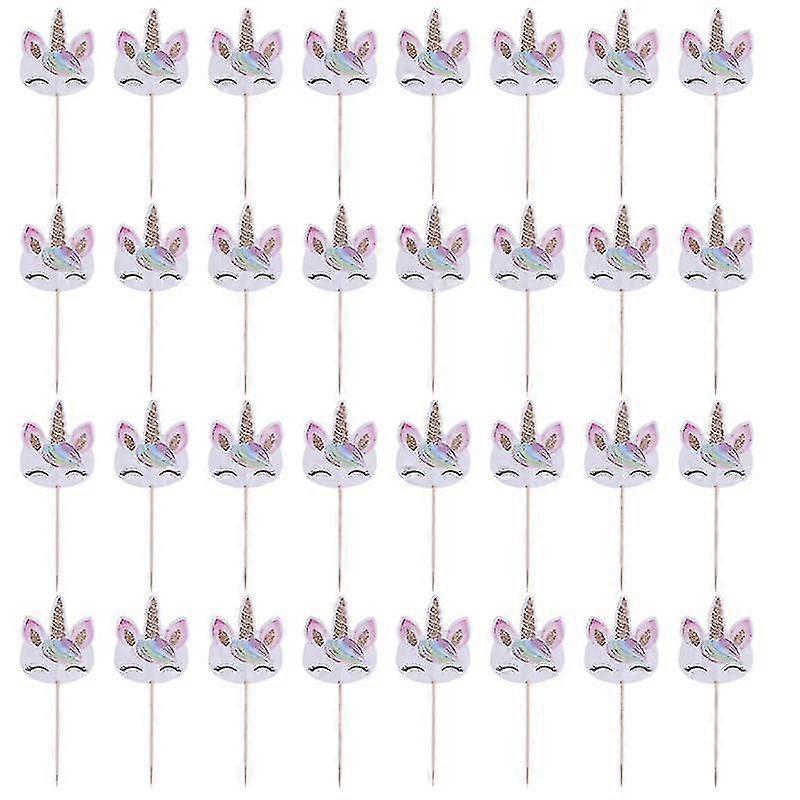 72pcs cake decorations , Unicorn Cake Pick
