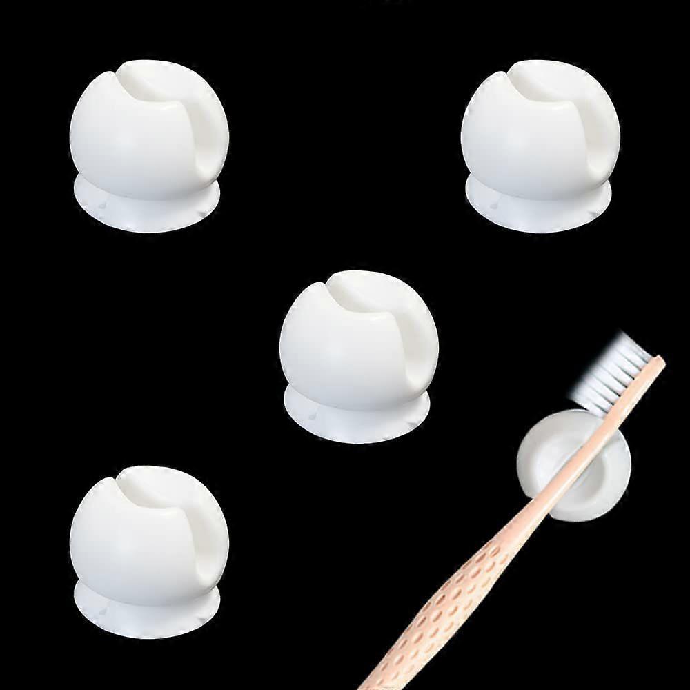 4 Pcs Toothbrush Holder , White