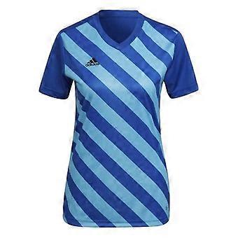 Adidas Dame/Dame Kontraststribet V-hals Regular T-shirt