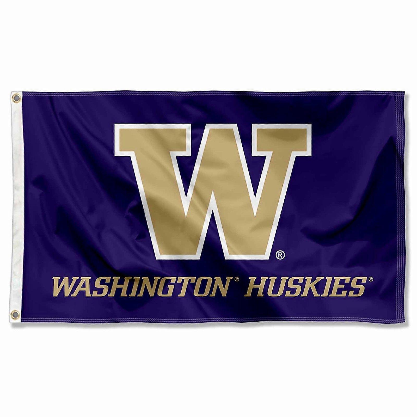 Drapeau logoté Washington UW Huskies QD0913