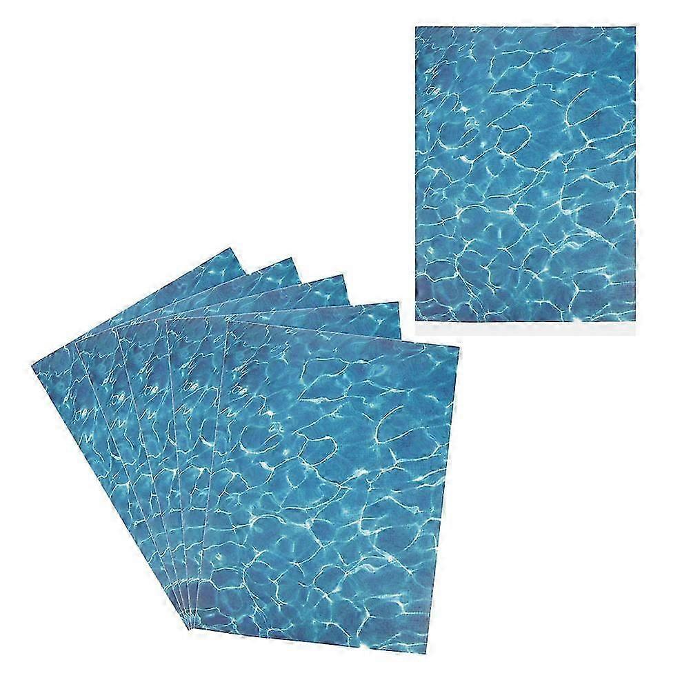 Ocean Wave Background Sticker Wall Decor for 30 Sheets Removable Water Pattern