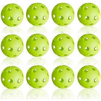 12 Pack Plastic Honkbal Praktijk Honkballen voor Slaan, Binnen Buiten Lichtgewicht Ballen Honkbal Slagtraining