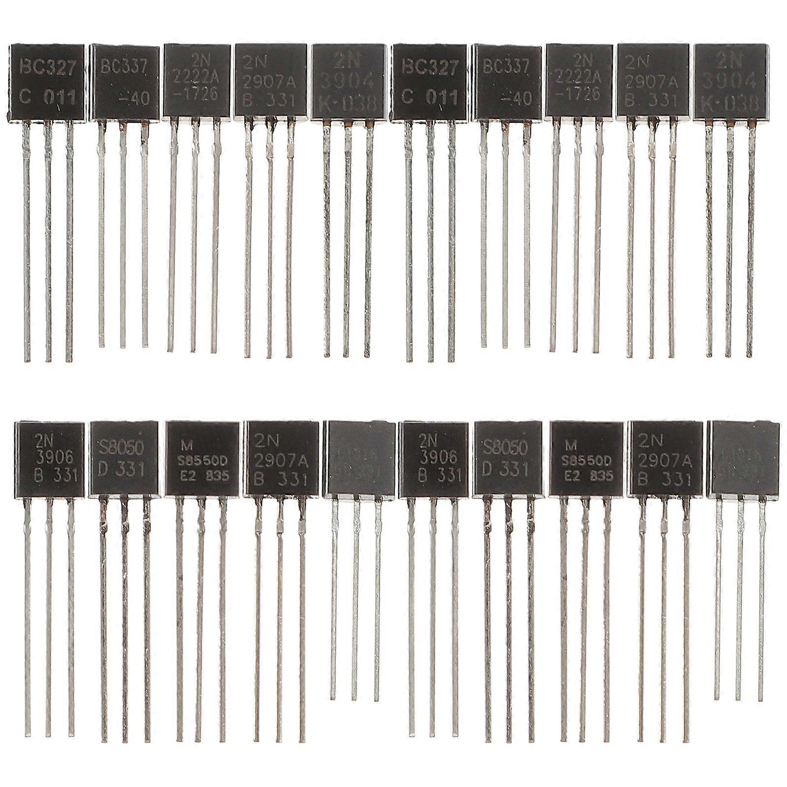200pcs Electronic Components Transistor Kit Assortment Transistors Triode Transistors