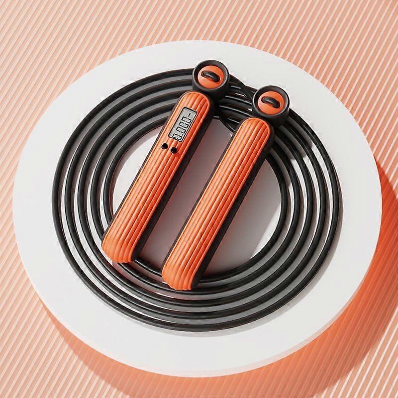 Electronic Counting Skipping Rope, Style: Long Rope (Orange)