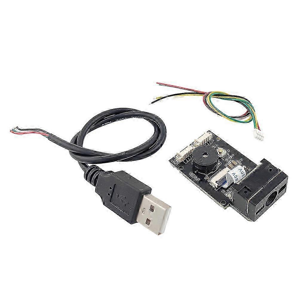 GM65 USB Wired Barcode Scanner 1D 2D Bar Code Reader QR Code Reader Module CMOS Buzzer compatible with Reminding with Cable UART