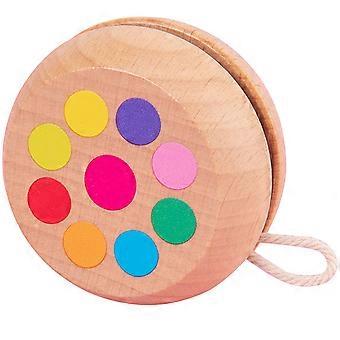 Adorable Yo-Yo Ball Kids Wood String Ball Toy Kids Plaything Kids Yo-Yo Toy Wooden Yo-yo Ball