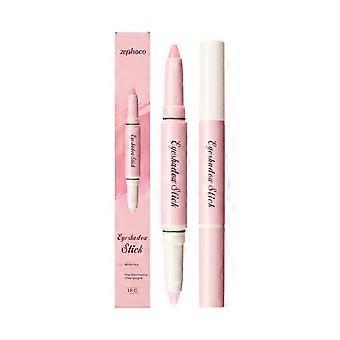 Zephoco double head silky eye shadow stick # 03 matte high color rendering easy dizzy silky smooth and convenient eye shadow stick