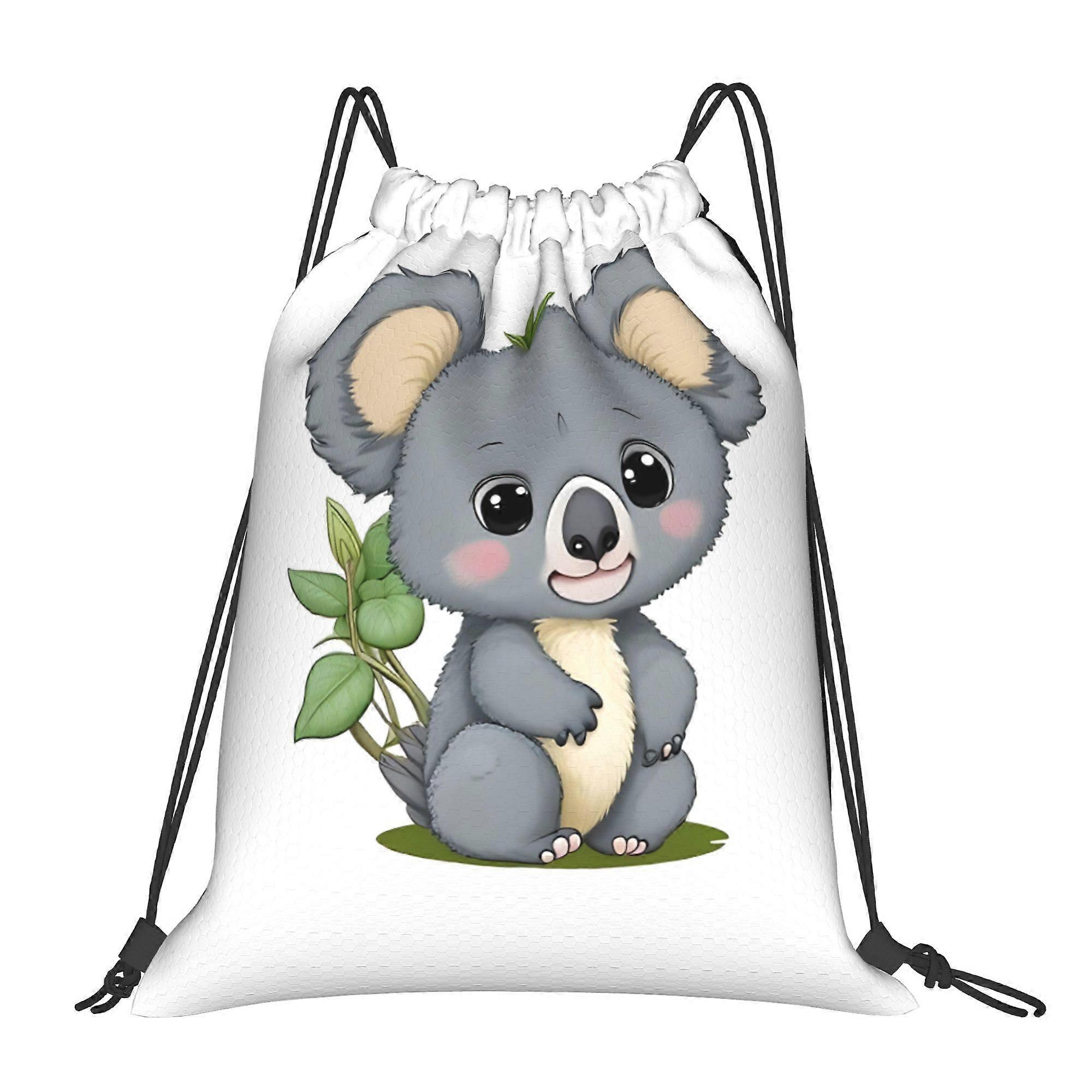 1pc Cute Koala A Drawstring Backpack-Cqazw