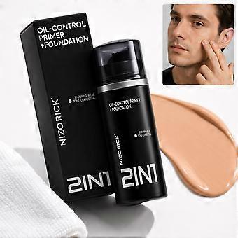 Men FullCoverage Concealer Foundation Cream, 2-in-1 Feuchtigkeitsspendende getönte Tagescreme, Farbkorrigierendes, leichtes Make-up für einen natürlichen, ebenmäßigen Teint – jeden Tag