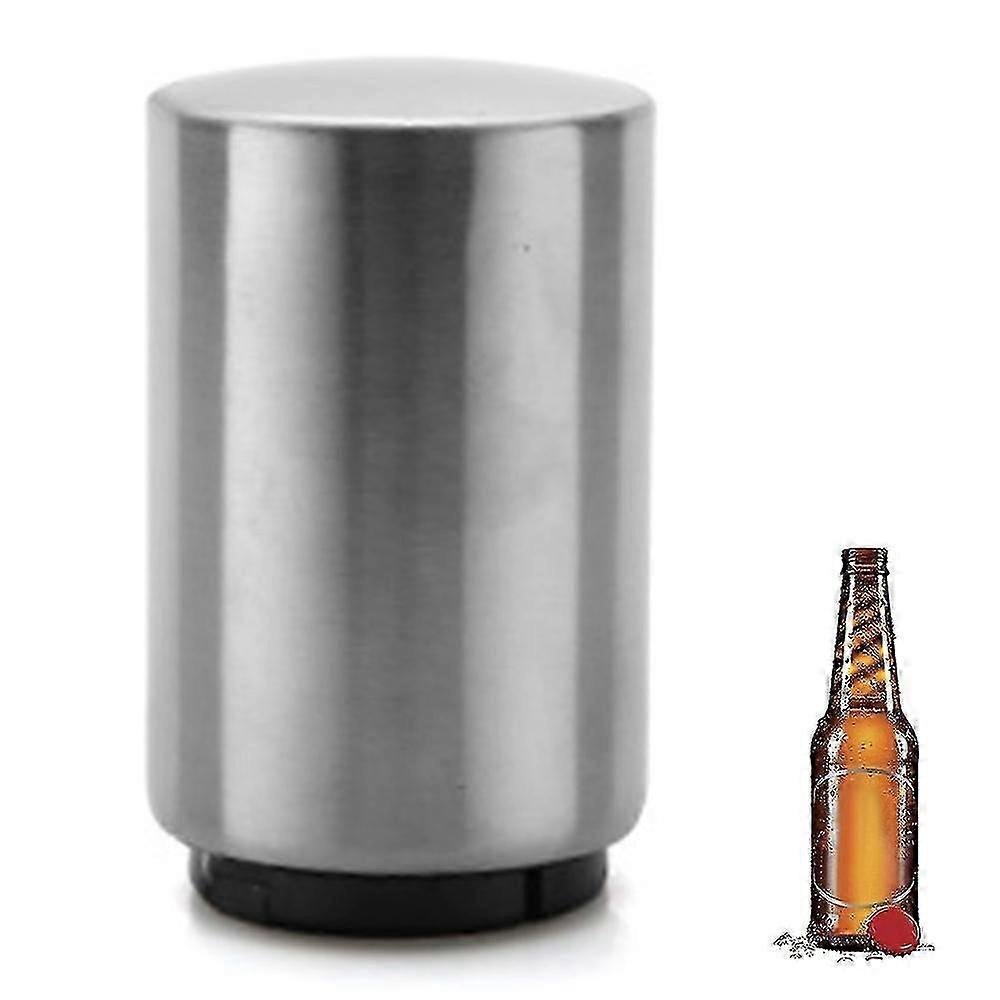 Automatic Bottle Opener,silver,push & Pull, 5.3 X 8 .5cm