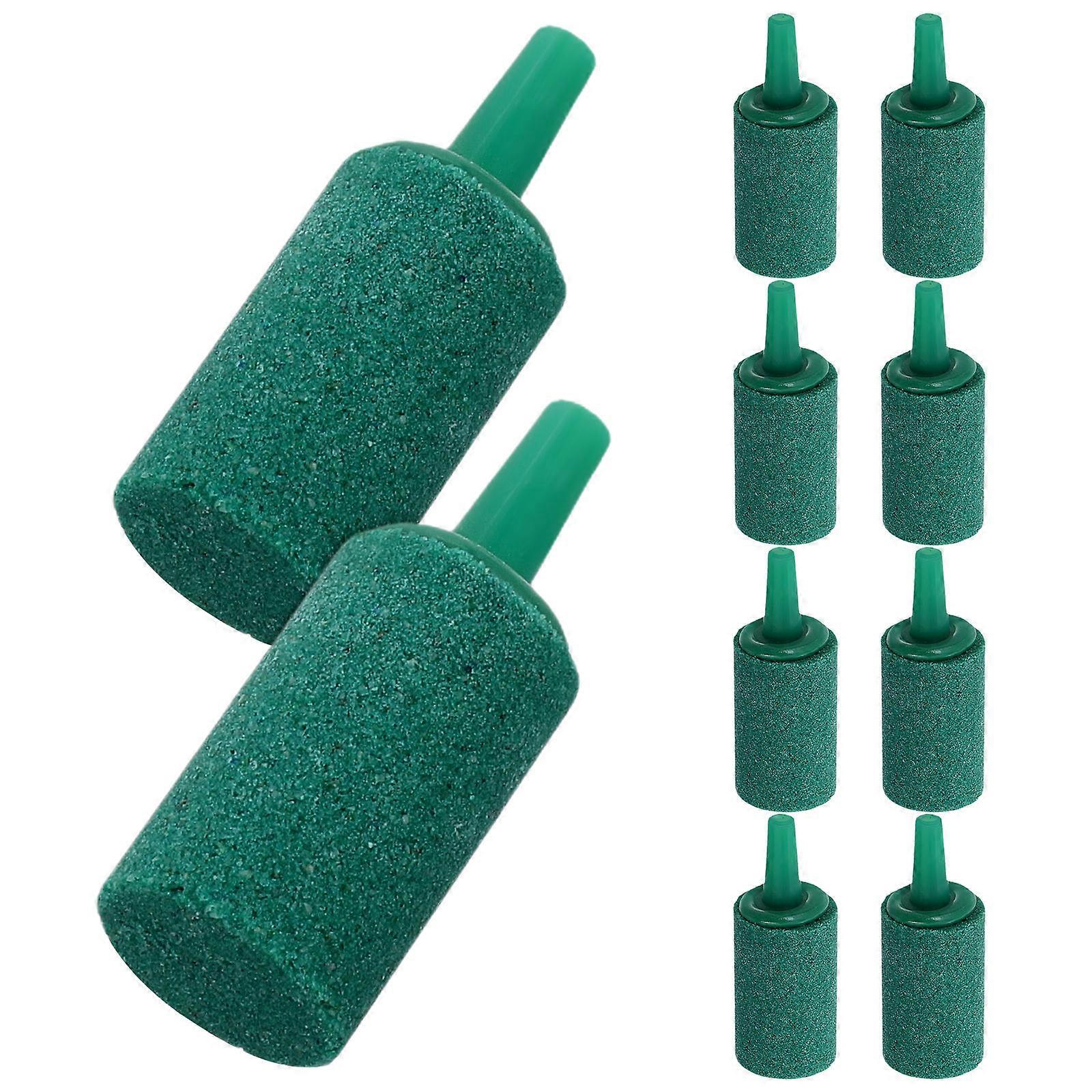 Water Bubble Stone Cylinder Diffuser for Aquarium Tank 10Pcs