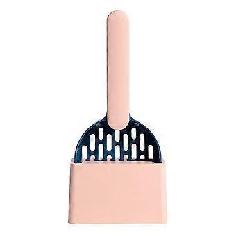 Cat Litter Shovel with Holder Cat Poop Scoop Sifting Shovel with Base Easy Clean Pet Waste Scooper for All Breeds