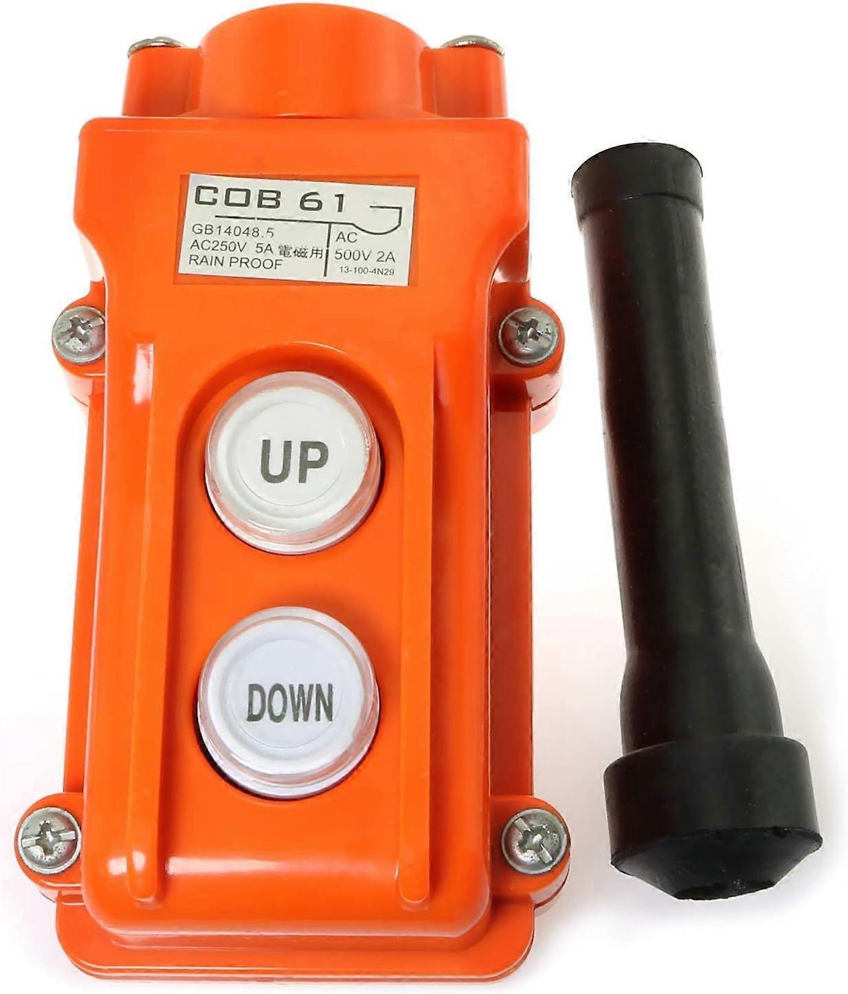 COB-61 Hoist Pushbutton Switch 1PC Up-Down Rain Proof Crane Pendant Button