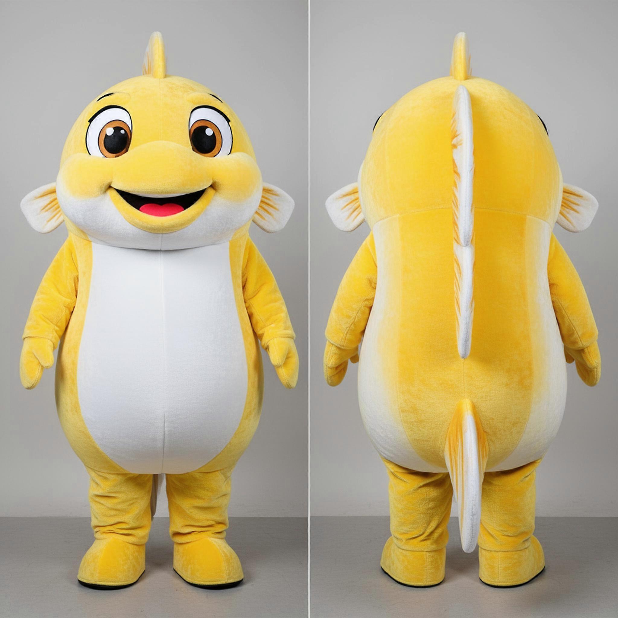 MASTICOT Vibrant Yellow Playful Cod Mascot
