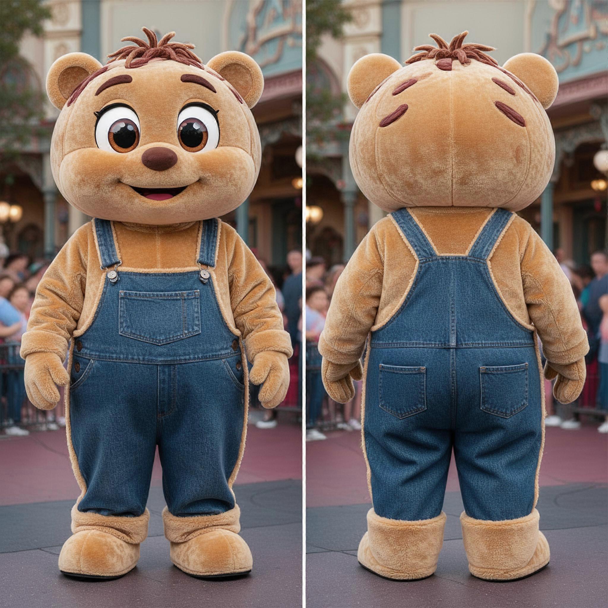 MASTICOT Tan Padded Spherical Meatballs Mascot