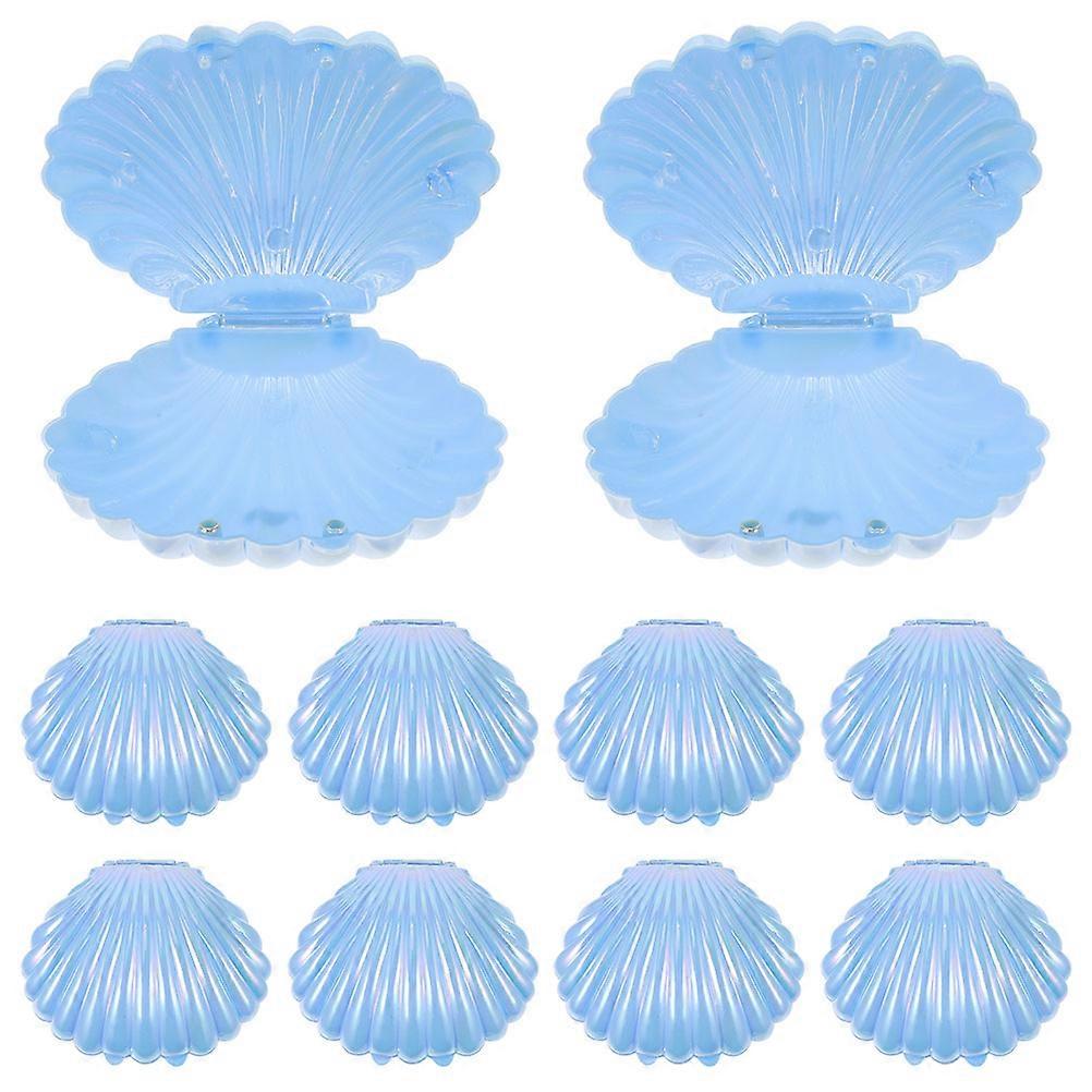 Seashell Candy Box for Storage 10Pcs Sky-Blue Shell Shape Candy Boxes