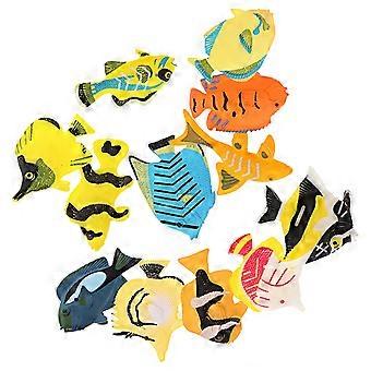 Modelo de pez tropical Figuritas de animales marinos vivos para decoración Juego de 36 piezas